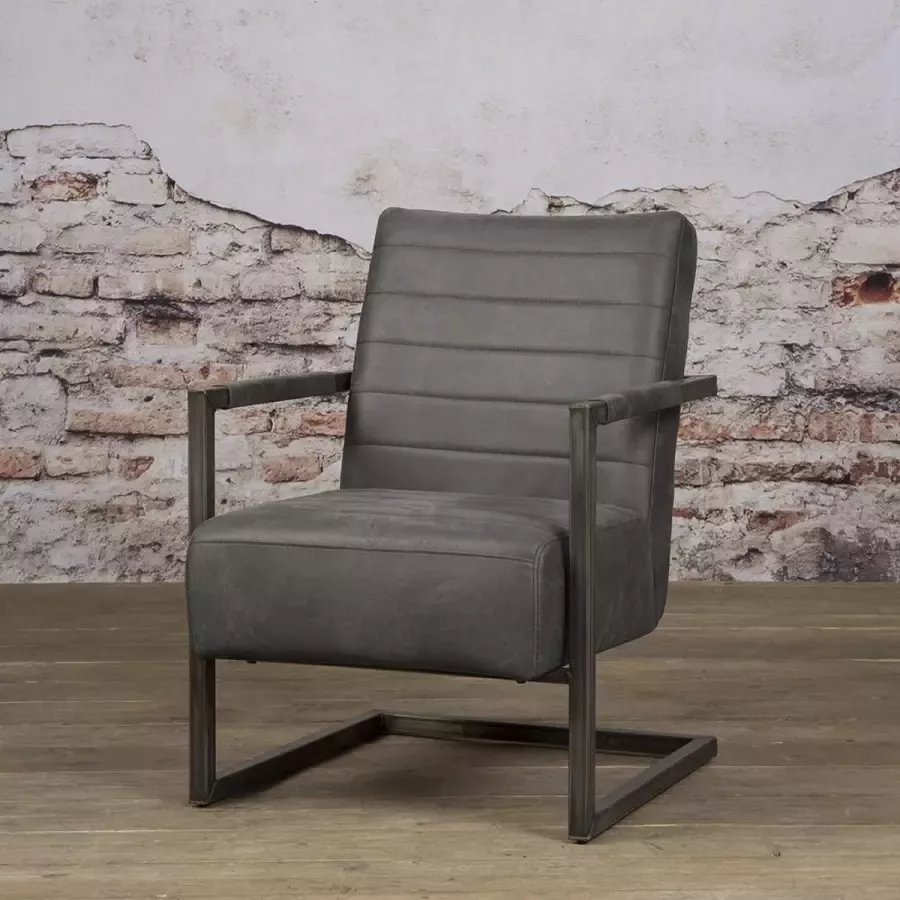 Tower Living Fauteuil Rocca Antraciet Stof