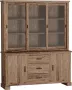 Tower Living lorenzo wandkast met 3 lades en 5 deurtjes teakhout (gerecycled) bruin 180 x 50 x 220 (h) cm - Thumbnail 1