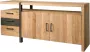 Tower Living lucca dressoir met 3 lades en 2 deurtjes teakhout (gerecycled) bruin 185 x 50 x 90 (h) cm - Thumbnail 2