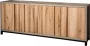 Tower Living max dressoir met 4 deurtjes eikenhout bruin 220 x 45 x 85 (h) cm - Thumbnail 2