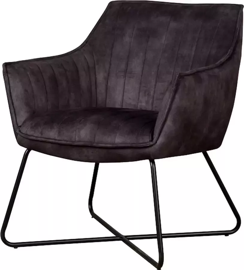 Tower Living monte fauteuil 100% polyester antraciet 71 x 74 x 81 (h) cm