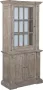 Tower Living monza vitrinekast met 3 deurtjes grenenhout whitewash 105 x 52 x 220 (h) cm - Thumbnail 2