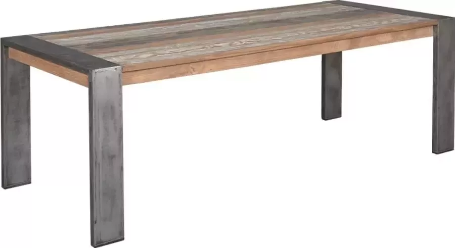 Tower Living novara eettafel teakhout (gerecycled) blackwash 100 x 180 x 78 (h) cm