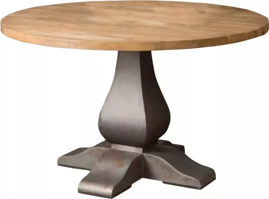 Tower Living prato ronde eettafel teakhout (gerecycled) bruin 130 x 130 x 78 (h) cm