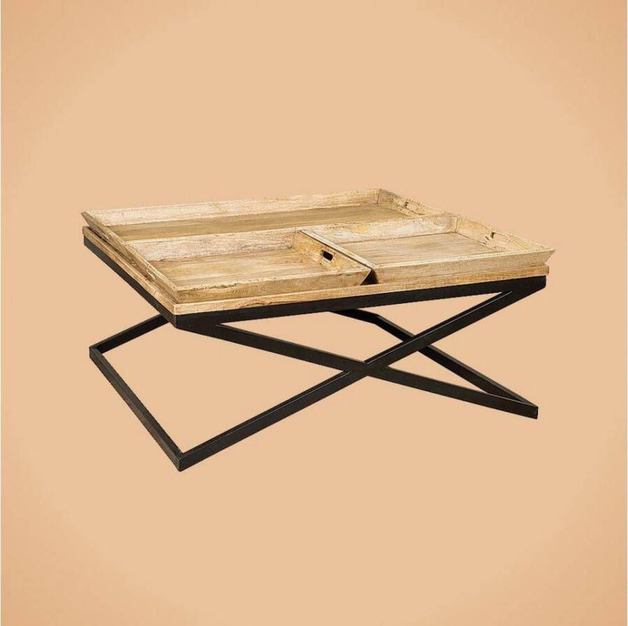 Tower Living Salontafel RENEW KM 5703 vierkant Industrieel