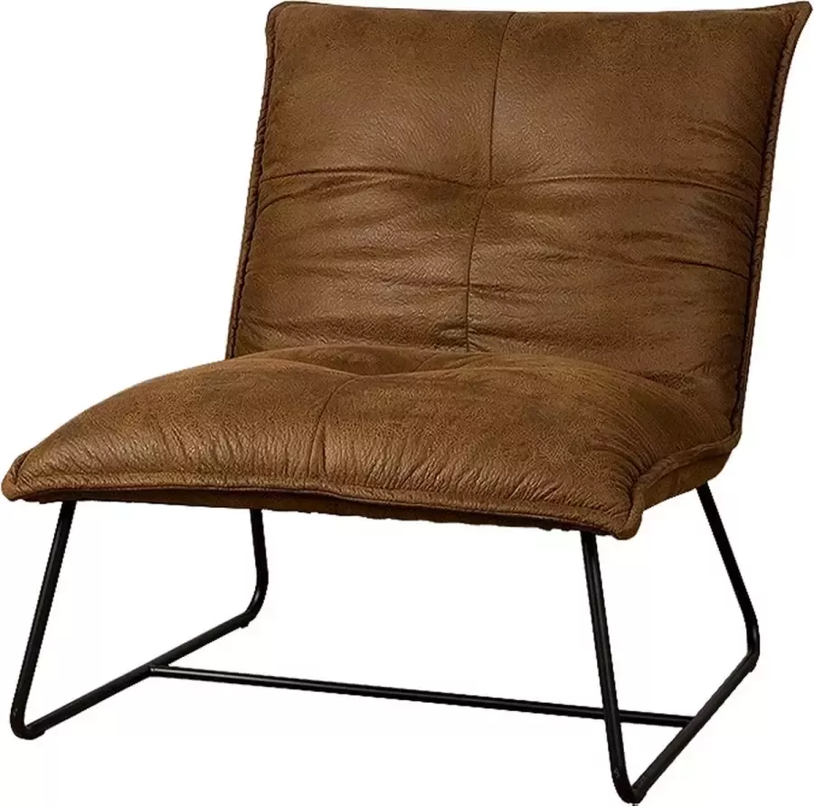 Tower Living seda fauteuil 100% polyester cognac 74 x 86 x 80 (h) cm