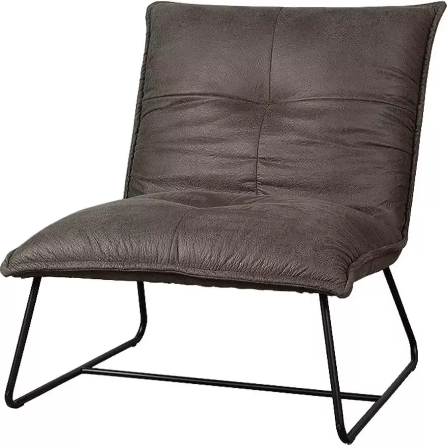 Tower Living | Seda Fauteuil | 100% polyester | Grijs | 74 x 86 x 80