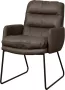 Tower Living toro fauteuil 100% polyester antraciet 63 x 76 x 84 (h) cm - Thumbnail 2