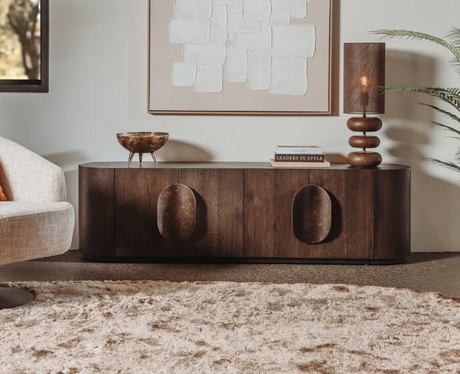 Tower Living Allure TV-meubel donkerbruin 180 cm