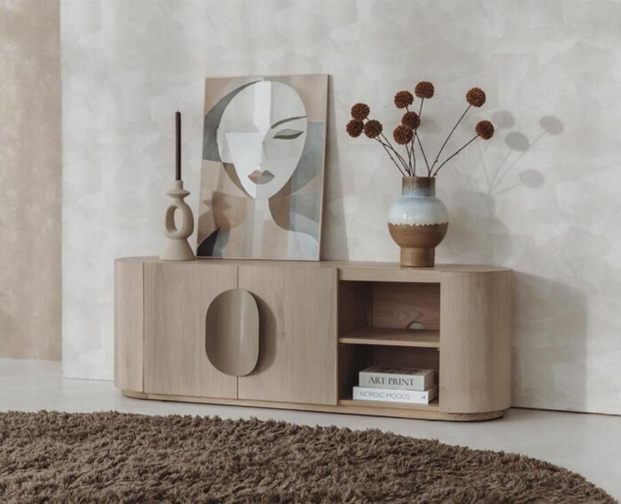 Tower Living Allure TV-meubel white wash 150 cm - Foto 2
