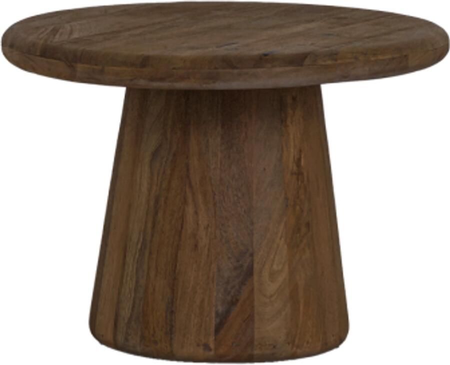 Tower Living Bijzettafel Asti rond mangohout 60 cm bruin - Foto 2