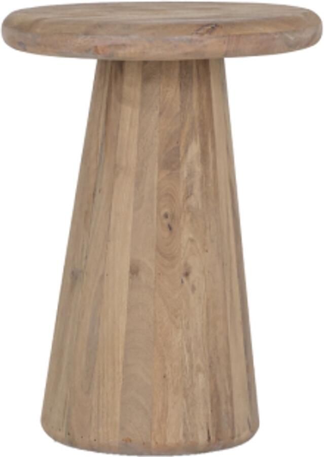 Tower Living Bijzettafel Asti rond mangohout 40 cm naturel - Foto 2