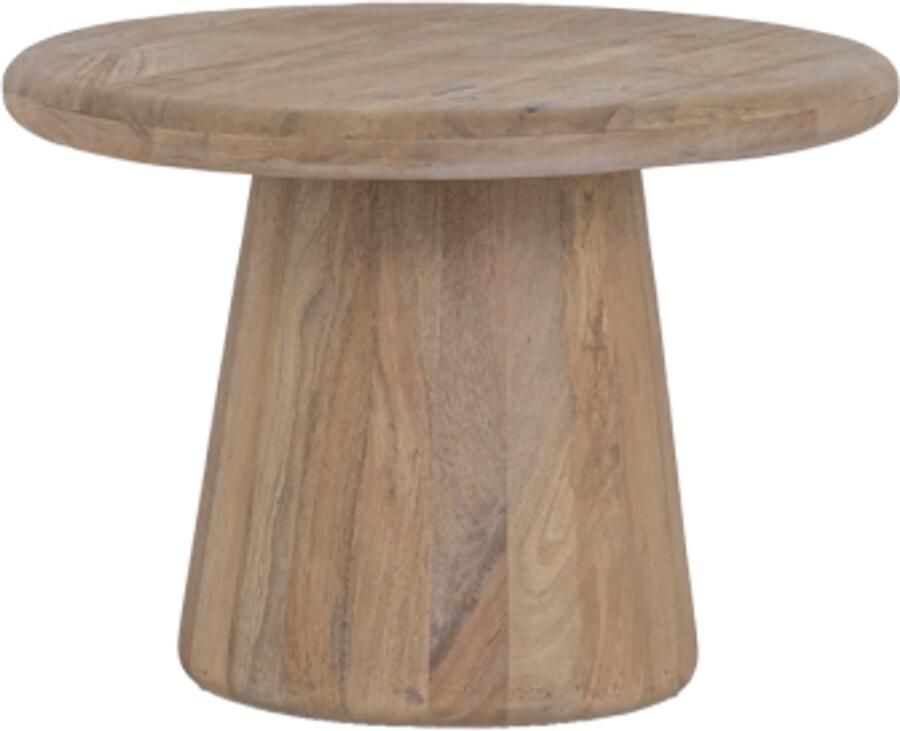 Tower Living Bijzettafel Asti rond mangohout 60 cm Naturel - Foto 2