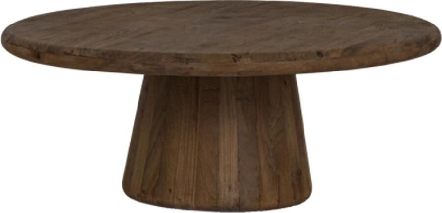 Tower Living Salontafel Asti rond mangohout 90 cm bruin