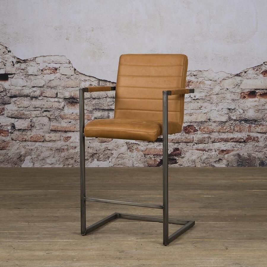 Tower Living Barstoel Rocca Cognac Stof