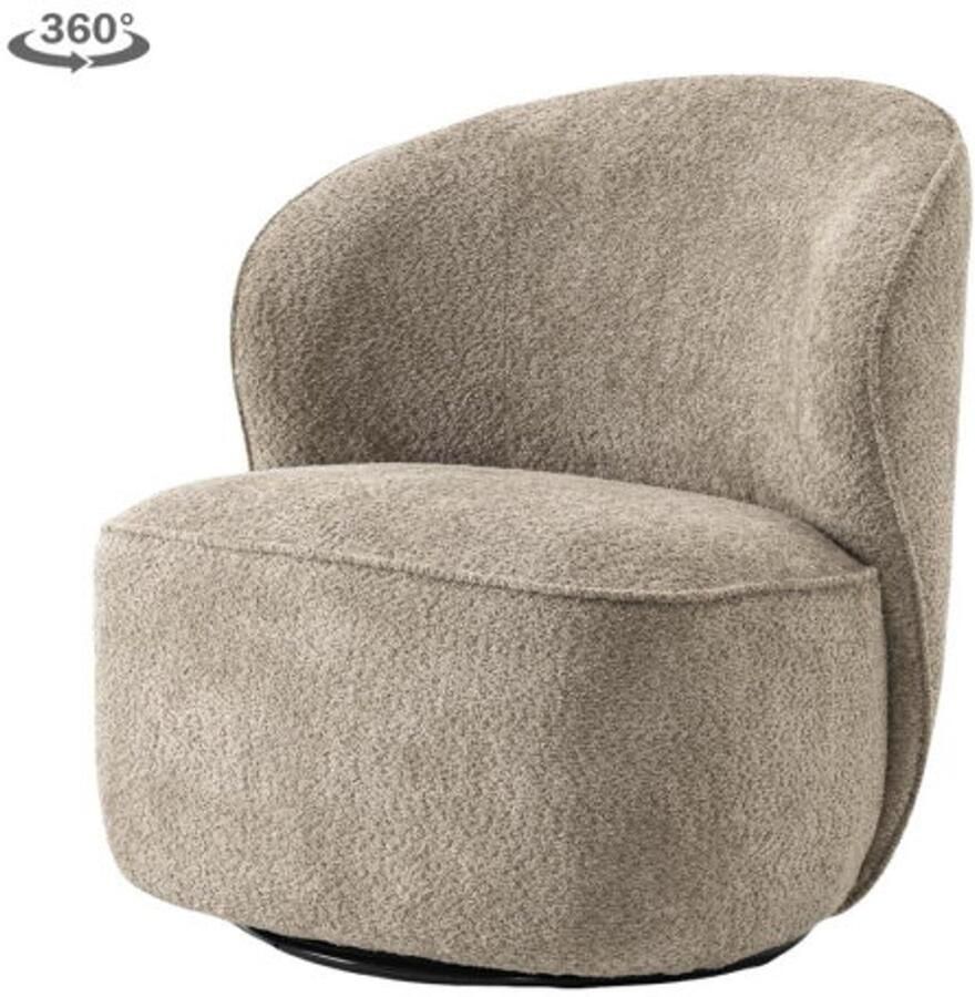 Tower Living Belvi Fauteuil fabric AJ3019-11 Beige (draaibaar)