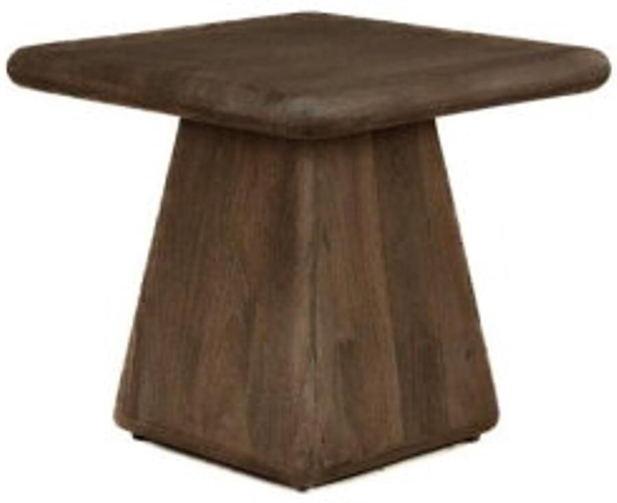 Tower Living Bijzettafel Asti vierkant mangohout 60x60 cm bruin