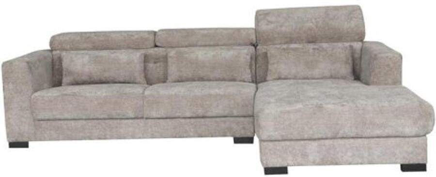 Tower Living Brighton 3-AL + Chaise R fabric XS85 17 Taupe