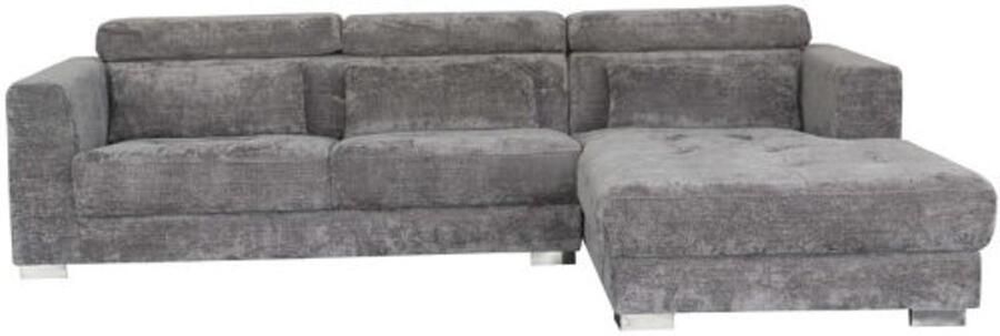 Tower Living Brighton 3-AL + Chaise R fabric XS85 19 Light grey