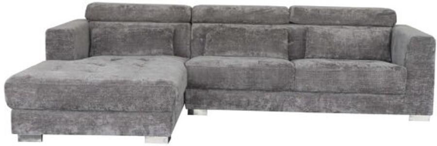 Tower Living Brighton Chaise L + 3-AR fabric XS85 19 Light grey