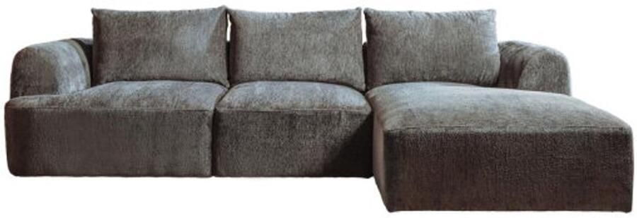 Tower Living Canterbury 2 5-AL + Chaise R Mona 464 Cement Grey