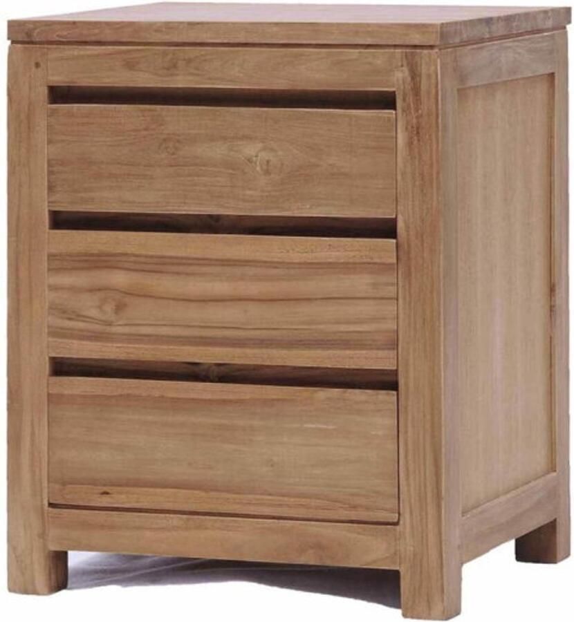 Tower Living Ladekast Corona Teakhout 50 cm Nachtkastje Halkastje