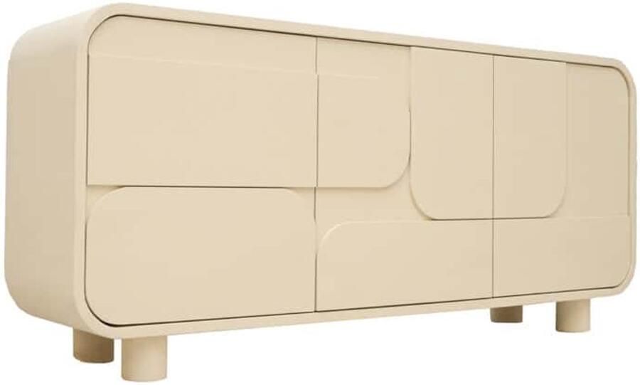 Tower Living dressoir Alviano 180x40x80 cm hout stone finish