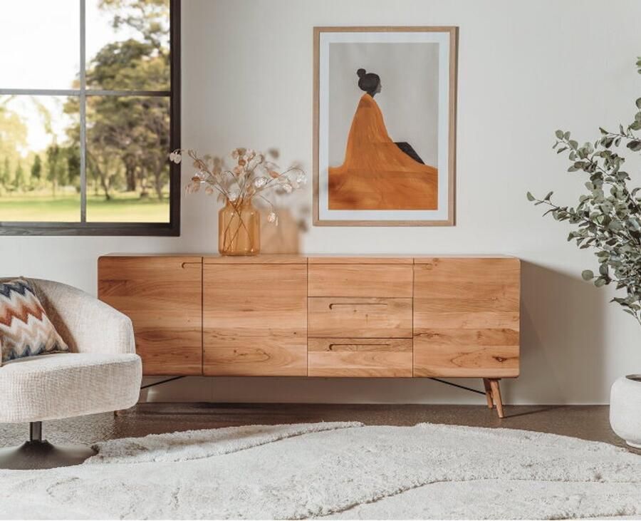 Tower Living Dressoir Aura acaciahout 210 cm Naturel