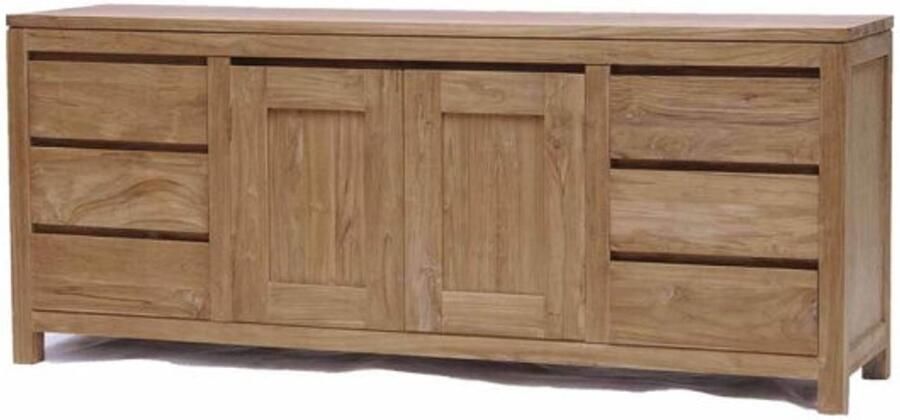 Tower Living Dressoir Corona met 6 laden en 2 deuren Teak