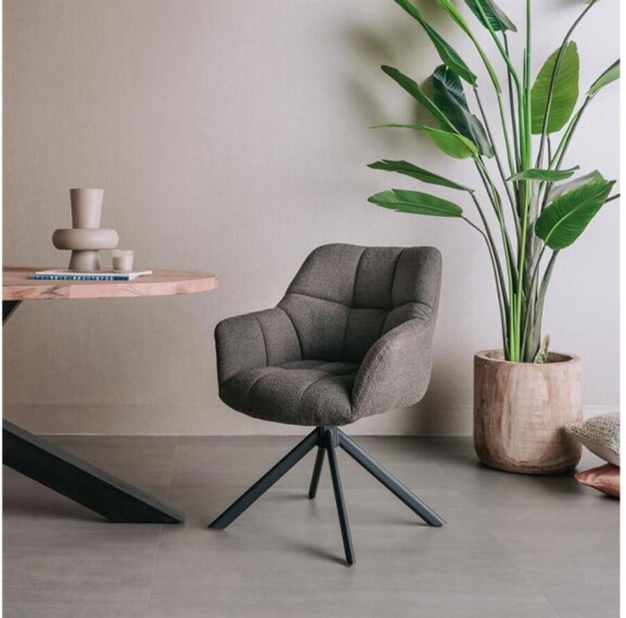 Tower Living Eetkamerstoel Alba Alpine Bruin - Foto 2