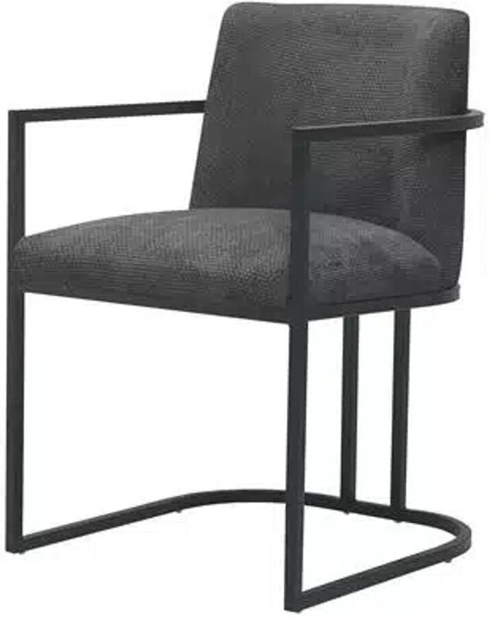 Tower Living eetkamerstoel Archi met arm antraciet