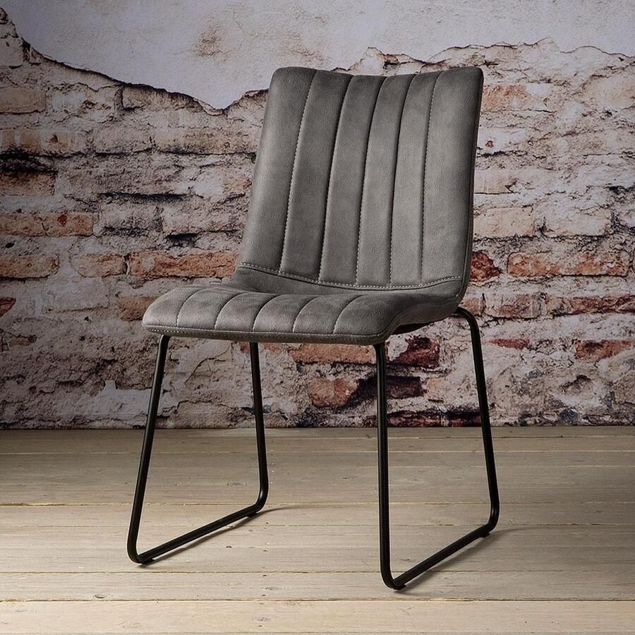 Tower Living Eetkamerstoel Bunol Antraciet Stof