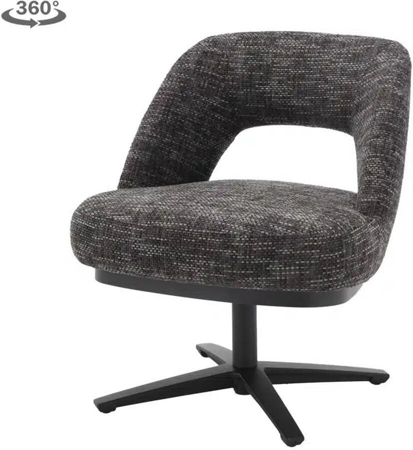 Tower Living eetkamerstoel Caldes draaibaar antraciet