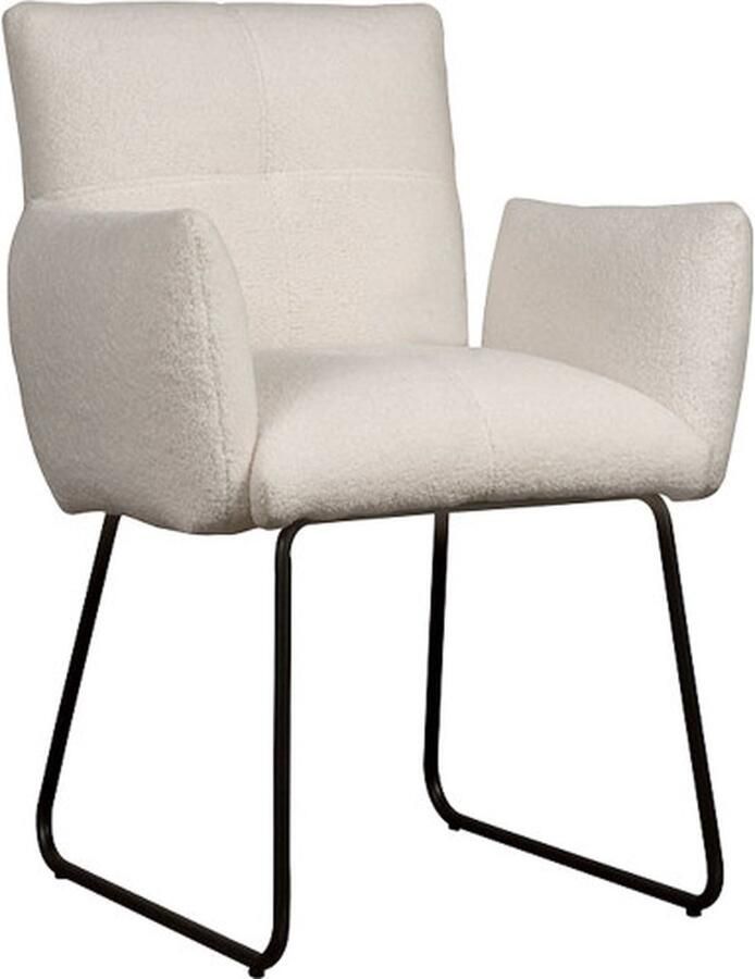 Tower Living eetkamerstoel Dante met arm wit