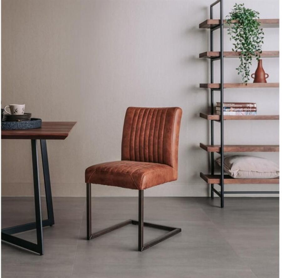 Tower Living Eetkamerstoel Ferro Licht bruin Towerliving