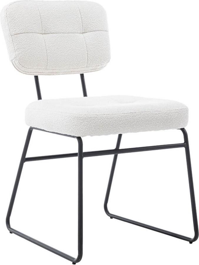 Tower Living eetkamerstoel Padola stof naturel