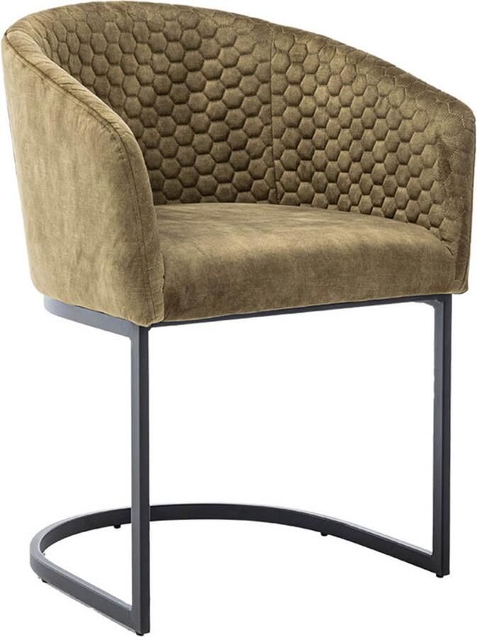 Tower Living eetkamerstoel Pellaro met arm groen