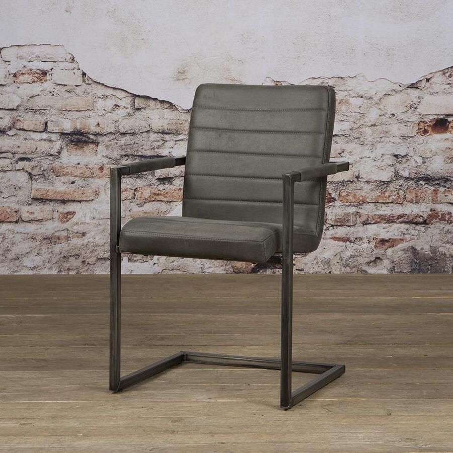 Tower Living Eetkamerstoel Rocca Antraciet Stof