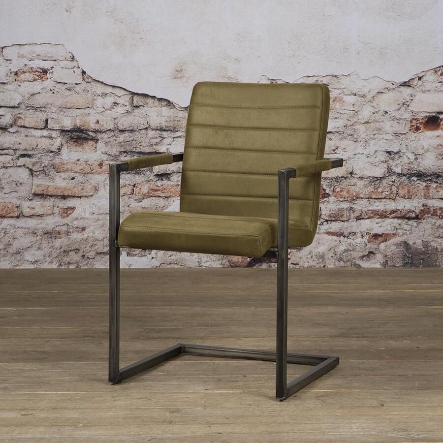 Tower Living Eetkamerstoel Rocca Groen Stof