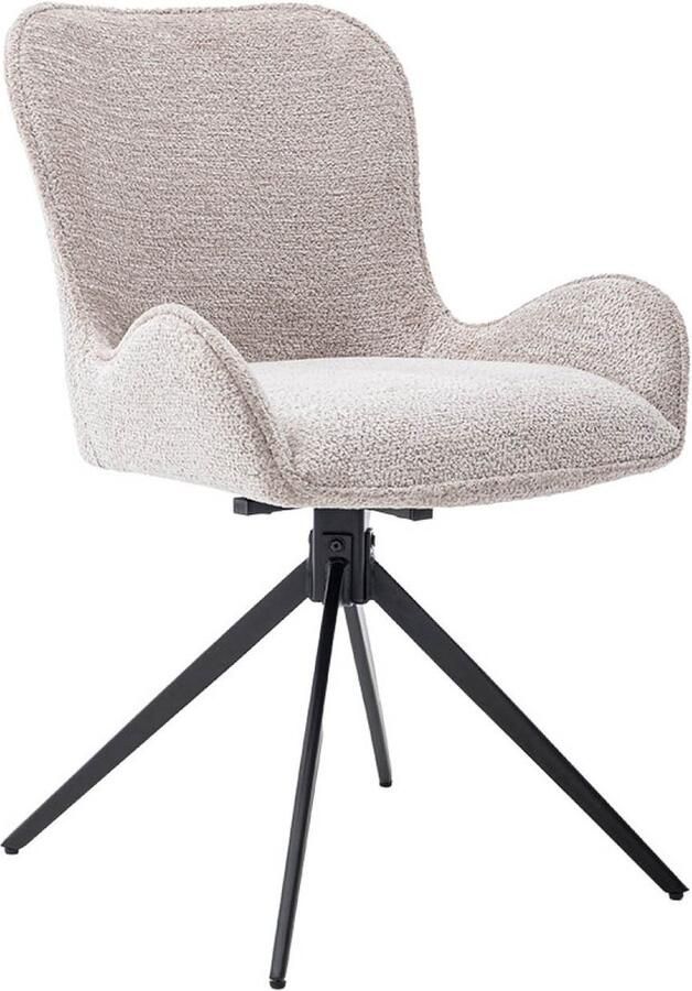 Tower Living eetkamerstoel Sora draaibaar sand