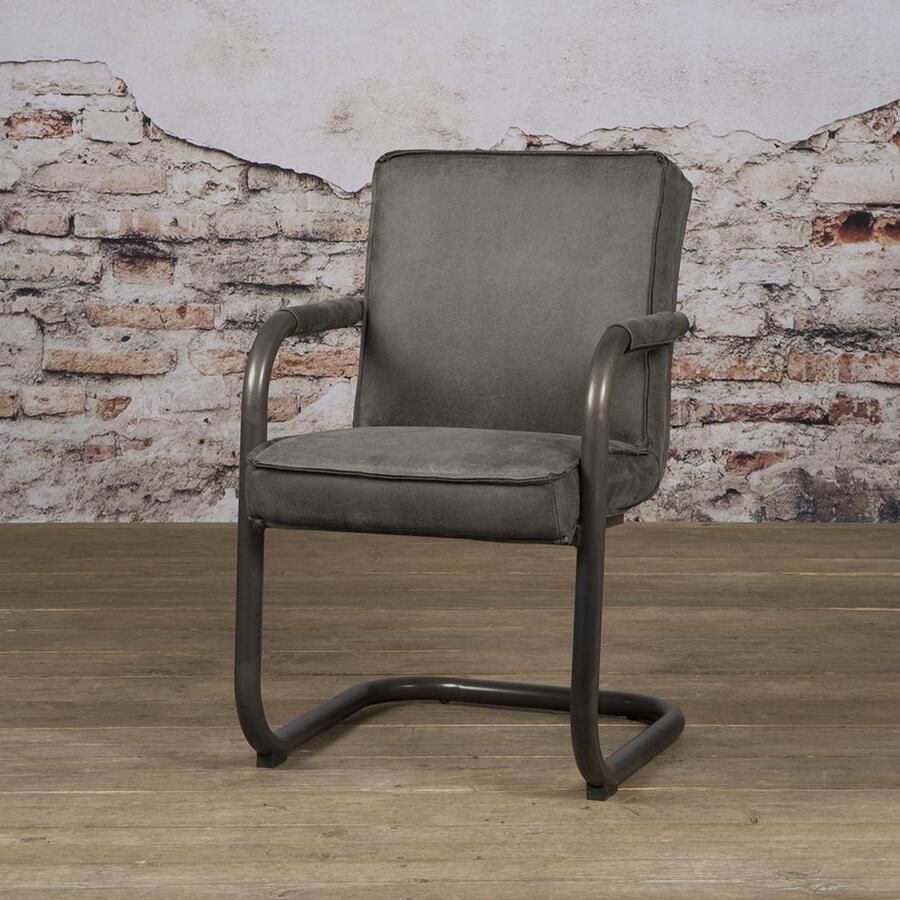 Tower Living Eetkamerstoel Volano Antraciet Stof