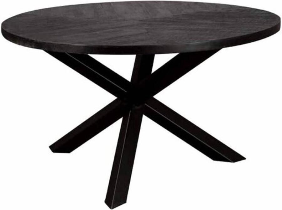 Tower Living Eetkamertafel Viola rond 130 cm zwart