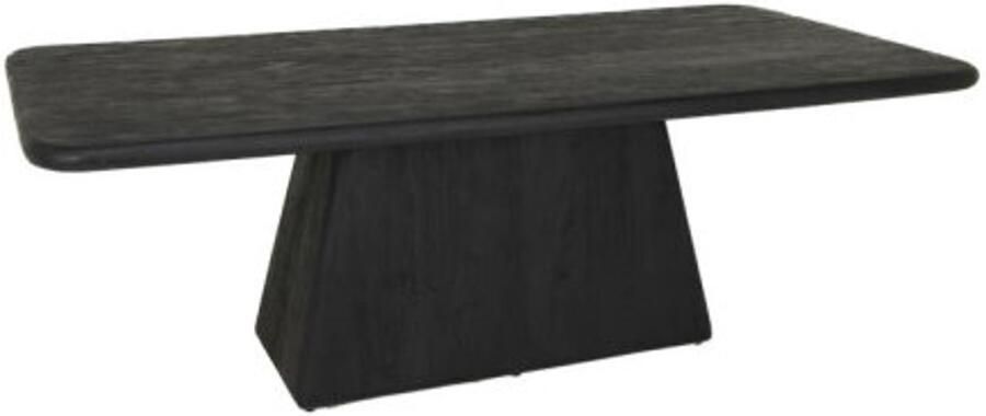 Tower Living Eettafel Asti rechthoekig mangohout 220x110 cm Zwart
