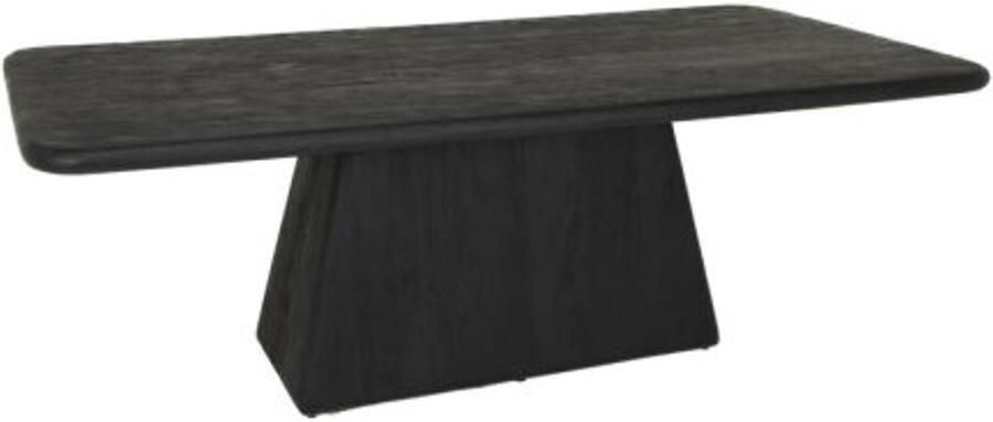 Tower Living Eettafel Asti rechthoekig mangohout 180x100 cm Zwart