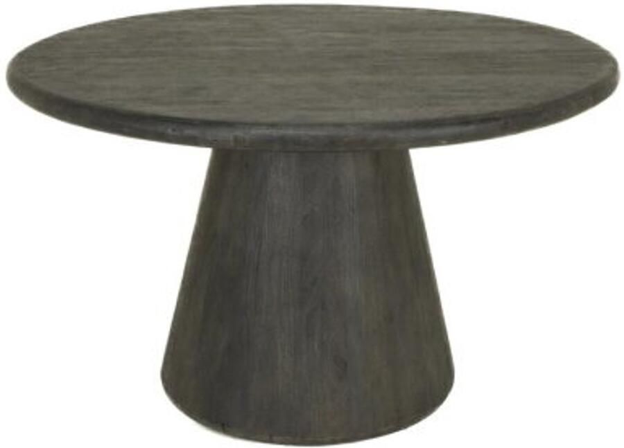 Tower Living Eettafel Asti rond mangohout 130 cm Olijfbruin
