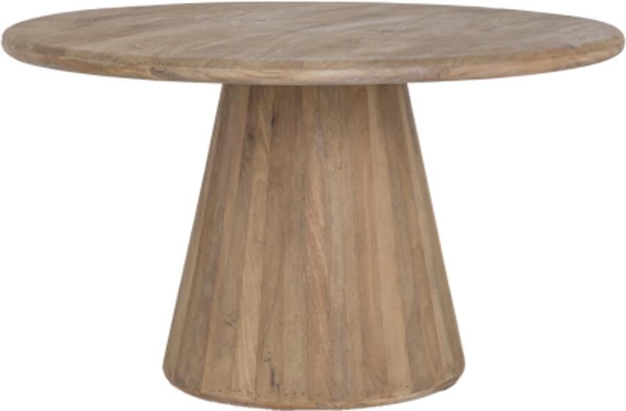 Tower Living Eettafel Asti rond mangohout 130 cm Naturel