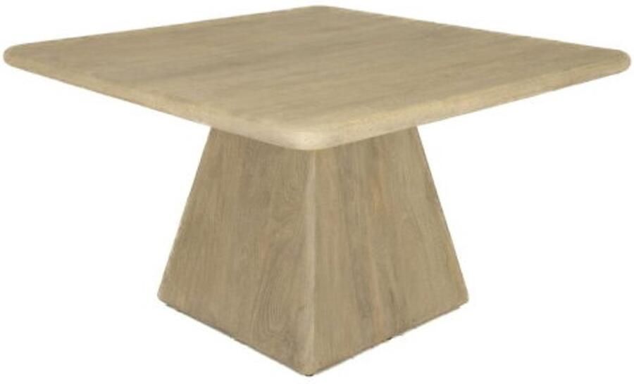 Tower Living Eettafel Asti vierkant mangohout 130x130 cm Naturel