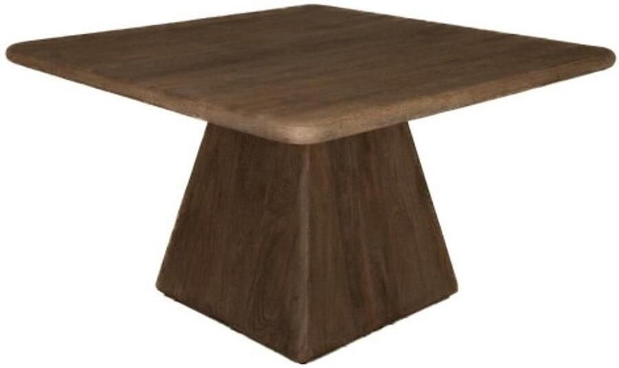 Tower Living Eettafel Asti vierkant mangohout 150x150 cm Bruin