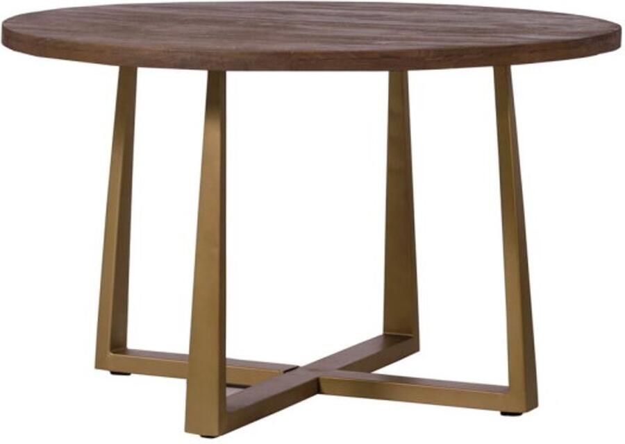 Tower Living Eettafel Belvedere rond 130cm bruin