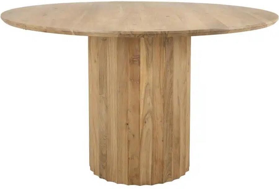 Tower Living eettafel Crotone 130x130x77 cm rond acacia